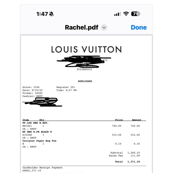 AUTHENTIC LOUIS VUITTON My Monogram Square Sunglasses - Picture 7 of 7